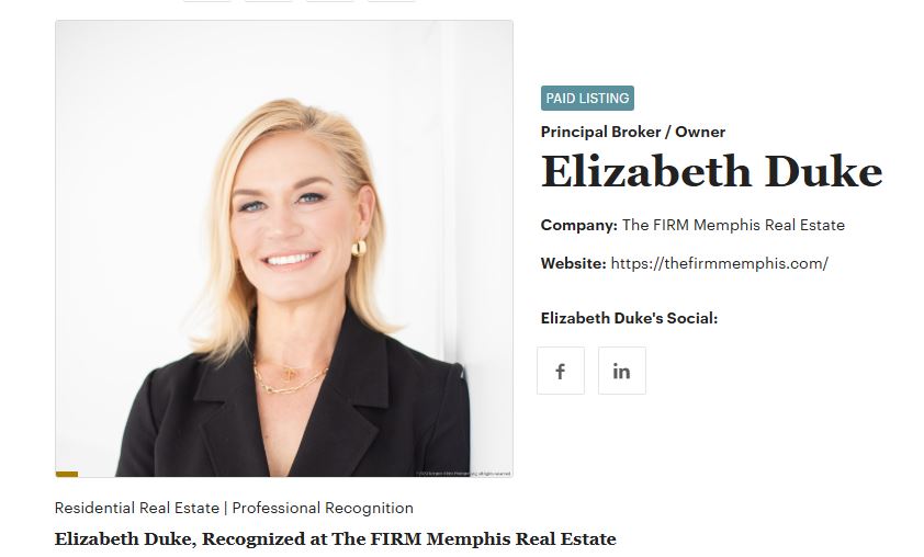 Elizabeth Duke celebrating 10 years as a REALTOR.